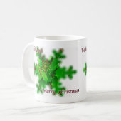 Mug Mugue Joyeux Noël Feuillage (Devant gauche)