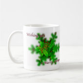 Mug Mugue Joyeux Noël Feuillage (Gauche)