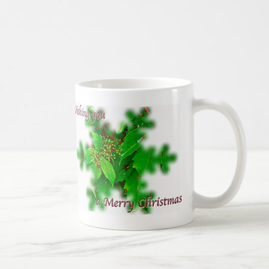 Mug Mugue Joyeux Noël Feuillage (Droite)