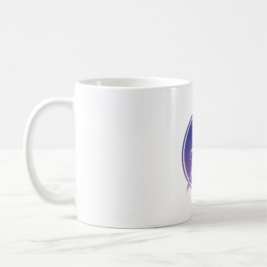Mug Mugue Médaillon à Gradient de Silhouette de Danseu (Gauche)