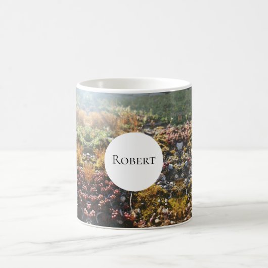 Mug mugue monogramme de plantes alpines (Centre)