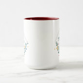 Mug Mugue monogramme floral aquarelle (Centre)