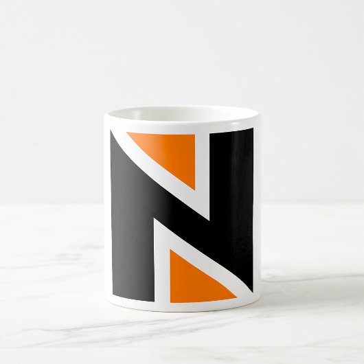 Mug Mugue N Lettre Orange Et Noire