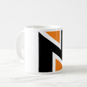 Mug Mugue N Lettre Orange Et Noire (Devant gauche)