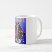 Mug Mugue Pyramid Comics - Fond Bleu (Devant droit)