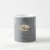 Mug Mugue rayé beige et noir (Centre)