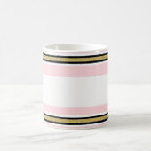 Mug Mugue rayure noire Or rose et blanc (Centre)