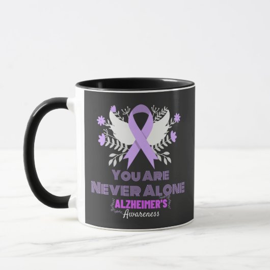 Mug Mugue Ruban Alzheimer Lutte Contre la Démence (Gauche)