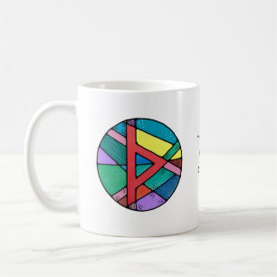 Mug Mugue Rune Thurisaz Art Nouveau – DÉFENSE !