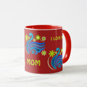 MUG MUGUEAU OISEAU CRÉATIF POUR CADEAU (Devant droit)