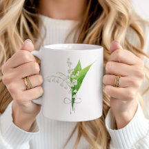 Muguet de mai Fleur de naissance en céramique