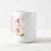 Mug Muguet de Noël avec Lapin Mignon (Devant gauche)