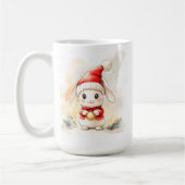 Mug Muguet de Noël avec Lapin Mignon (Gauche)