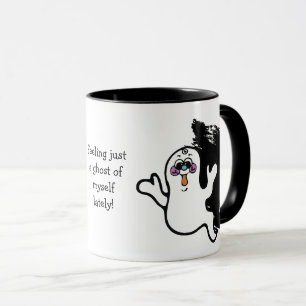 Mug Muguet drôle d'Halloween avec le fantôme de moi-mê