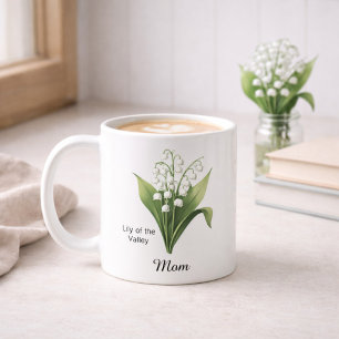 Mug Muguet Fleur de Naissance du Mois de Mai de Maman