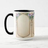 Mug Mugueuse à cadre floral décoratif (Gauche)
