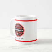 Mug Mugueuse Croix de Malte Rouge Pompiers (Devant gauche)