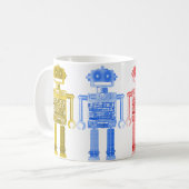 Mug muh de robots d'arc-en-ciel (Devant gauche)