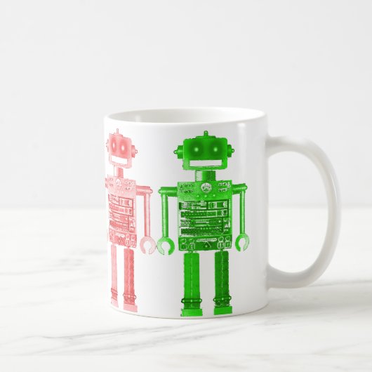 Mug muh de robots d'arc-en-ciel (Droite)