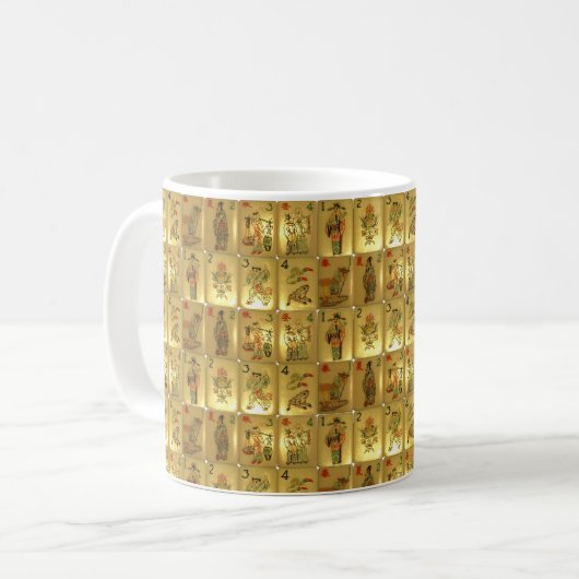 Mug Multi-a couvert de tuiles des fleurs et assaisonne (Devant gauche)