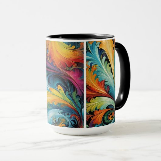 Mug Multi-Abstrait (Devant droit)