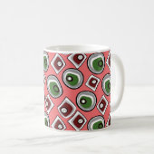 Mug Multi-colored circles and retro sixties  (Devant droit)