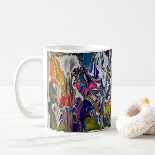 Mug multi couleurs et techniques (Avec donut)