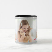 Mug Multi Photo Collage Moderne Personnalisé chatte ad (Centre)