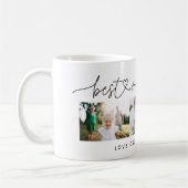 Mug Multi photo moderne typographie script meilleur ma (Gauche)