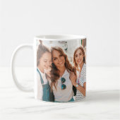 Mug Multi photo violet check moderne minimal (Gauche)