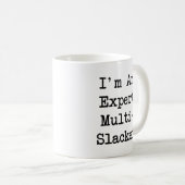 Mug multi-slacker expert - blanc (Devant droit)