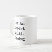 Mug multi-slacker expert - blanc (Devant gauche)