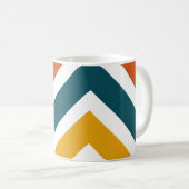 Mug Multicolor Chevron Geometric Pattern (Devant droit)