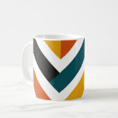 Mug Multicolor Chevron Geometric Pattern (Devant gauche)