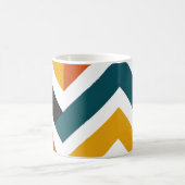Mug Multicolor Chevron Geometric Pattern (Centre)