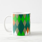 Mug Multicolor geometric pattern rhombuses minimalism (Gauche)