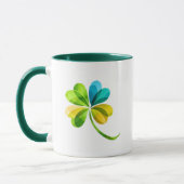Mug Multicolor Geometric Shamrock St. Patrick's Day Mu (Gauche)
