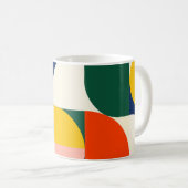 Mug Multicolor Rounded Geometric Composition (Devant droit)