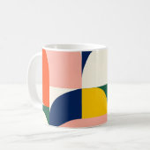 Mug Multicolor Rounded Geometric Composition (Devant gauche)