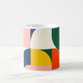 Mug Multicolor Rounded Geometric Composition (Centre)