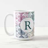Mug Multicolor Tiles w/ Initial  (Gauche)
