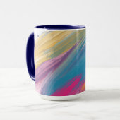 Mug multicolore Abstrait (Devant gauche)