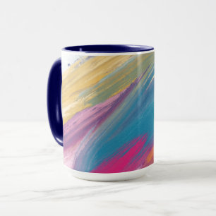 Mug multicolore Abstrait