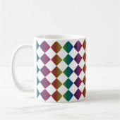 Mug Multicolore Diamant Harlequin Damier (Gauche)