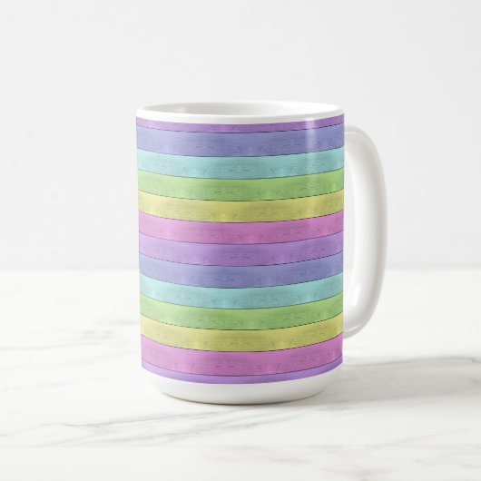 MUG MULTICOLORÉ PASTEL (Devant droit)