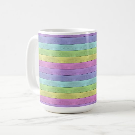 MUG MULTICOLORÉ PASTEL (Devant gauche)