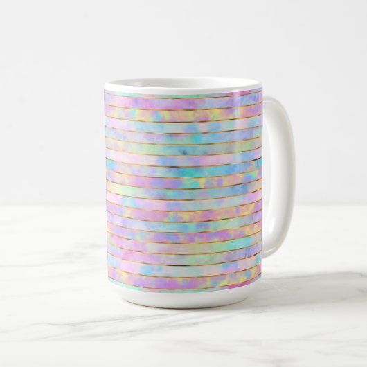 MUG MULTICOLORÉ PASTEL (Devant droit)