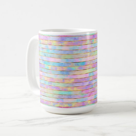 MUG MULTICOLORÉ PASTEL (Devant gauche)