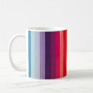 Mug Multicolore strié arc-en-ciel