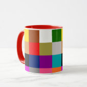 Mug Multicolored Bold Color Blocks Design (Devant gauche)